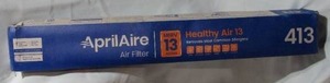 lot 127 image: Aprilaire 16 in. x 25 in. x 4 in. 413 Air Cleaner Filter MERV 13 for Whole-House Air Purifier Models 1410, 1610, 2410, 2416, 4400