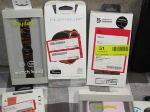 lot 131 image: Lot of 18 iPhone iPod Tablet Smart Watch Case and Accessories