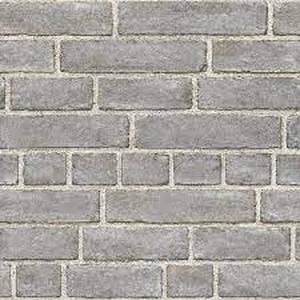 lot 164 image: NuWallpaper Grey Brick Faade Vinyl Peel and Stick Wallpaper Roll (Covers 30.75 sq. ft.)