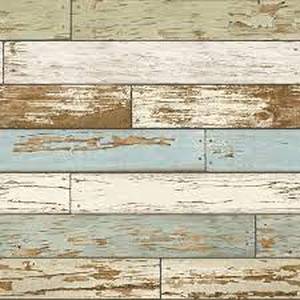 lot 154 image: NuWallpaper Old Salem Vintage Wood Vinyl Peel & Stick Wallpaper Roll (Covers 30.75 Sq. Ft.)-Out of Package