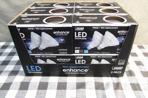 lot 218 image: Case of 12 Feit Electric PAR38 LED Spot Bright White (2-Pack) Bulbs