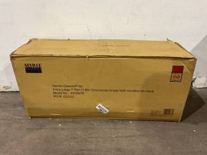 lot 202 image: Seville Classics Heavy Duty Solid Steel NSF 21-Bin 7-Tier Rolling Rack
