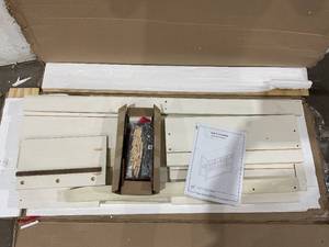 lot 209 image: Walker Edison 48 White Solid Wood 2-Drawer Buffet
