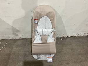 lot 102 image: BabyBjorn Beige & Light Grey Bouncer Balance Soft