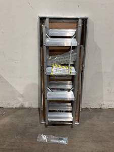 lot 103 image: LITE Aluminum Attic Ladder with Aluminum Frame