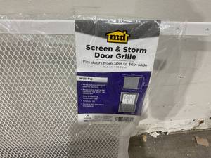 lot 115 image: M-D Building Products Door Grille - White