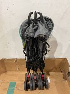 lot 223 image: Dream On Me Volgo Lightweight Double Umbrella Stroller in Mint
