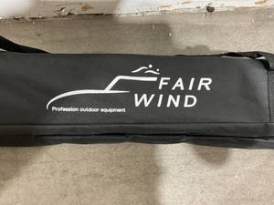 lot 119 image: FAIR WIND Outdoor Folding Portable Lightweight Aluminum Camping Table with Adjustable Legs and Carrying Bag