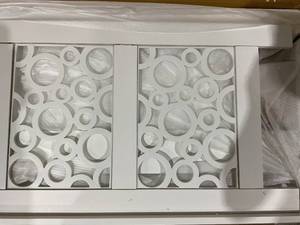 lot 233 image: Baxton Studio White  Geometric Headboard