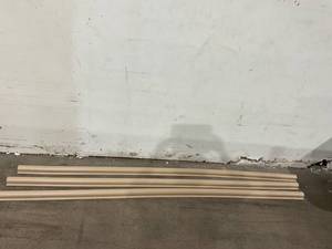 lot 236 image: LOT OF Three 94 inch Tan Dock Bumpers