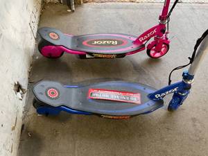 lot 63 image: LOT OF 2 Razor Power Core E95 Electric Scooters