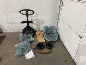 lot 65 image: Stokke Xplory X Modern Cool Teal Luxury Stroller Adjustable for Both Baby & Parents Comfort