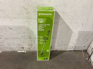 lot 75 image: Greenworks 48V (2 x 24V) 16 Brushless Cordless String Trimmer