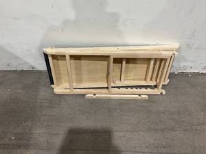 lot 140 image: Wooden Pine Dog Ramp with Adjustable Grades