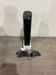 lot 143 image: Uthfy Oscillating Tower Fan - Black