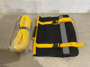 lot 268 image: King-AUTO 58 inch x 20 ft. Yellow Kinetic RecoveryTowing Rope