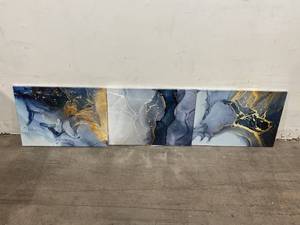lot 155 image: Set of 3 Abstract Wall Decor Canvas