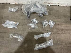 lot 158 image: ASTARPRO - 8-Lug Suspension Kits Front Upper Control Arms(zerk) with Ball JointsTie RodSway BarSteering Pitman Arm Idler Arm Replacement