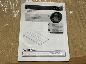 lot 91 image: South Shore Furniture Libra Gray Oak 39 inch Twin Size Platform Bed