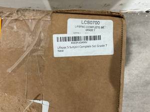 lot 162 image: Lifepac 5-Subject Paperback  Unabridged Complete Set Grade 7