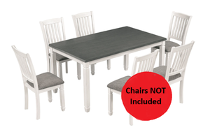 lot 32 image: TREXM Dining Room Table - Grey & White