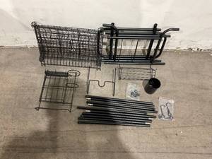lot 167 image: KETAZERO Over The Sink Dish Drying Rack - Black