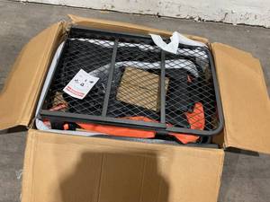 lot 14 image: MeeFar Folding Hitch Mount Cargo Carrier Basket