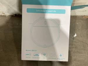 lot 174 image: MAMNV Robot Vacuum and Mop Combo - Black
