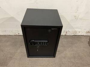 lot 180 image: Amazon Basics Steel Home Security Electronic Safe with Programmable Keypad Lock - Black
