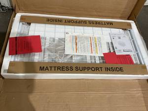 lot 44 image: Delta Children Heartland 4-in-1 Convertible Crib - Bianca White