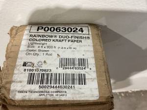 lot 197 image: RAINBOW Brand  COLORED KRAFT DUO-FINISH PAPER