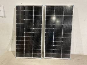 lot 301 image: SET OF 2 Renogy Solar Panel 100 Watt 12 Volt, High-Efficiency Monocrystalline PV Module Power Charger