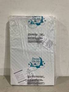 lot 304 image: Dream On Me Holly 3 inch Portable Crib Mattress - White