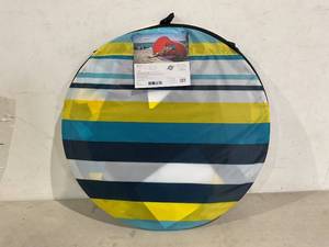 lot 308 image: Manta Portable Beach Tent - Beach Stripes