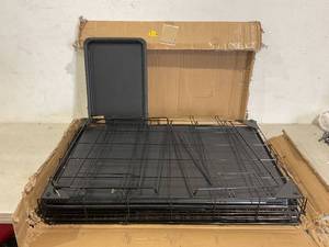 lot 317 image: Amazon Basics Large 3-Tier Cat Durable,Pliable Cage - Black