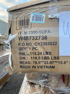 lot 509 image: Wholesale Pallet of Assorted Miscellaneous Items and Incomplete Furniture