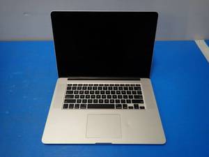 lot 20 image: Apple&nbspMacBookPro11,4 A1398 MJLQ2LLA &nbspINTEL(R) CORE(TM) I7-4770HQ CPU  2.20GHZ  16GB DDR3 RAM  251GB SSD  15 screen with 2880 x 1800 Resolution  Includes IOS  No charger