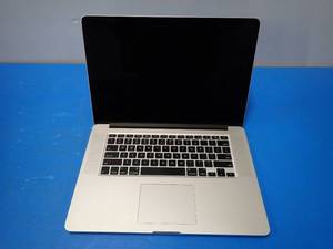 lot 24 image: Apple&nbspMacBookPro11,4 A1398 MJLQ2LLA &nbspINTEL(R) CORE(TM) I7-4770HQ CPU  2.20GHZ  16GB DDR3 RAM  251GB SSD  15.4 screen with 1920 x 1080 HD resolution  Includes IOS  No charger