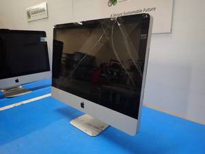 lot 75 image: Apple&nbspiMac11,2 A1311 MC509LLA &nbspINTEL(R) CORE(TM) I3 CPU 550  3.20GHZ  4GB DDR3 SDRAM  1TB HD  Includes IOS  Includes power cable &nbspmany small blemishes glass is very cracked and chipped, scuffed