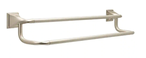 lot 10 image: Delta Everly 24 in. Double Towel Bar in SpotShield Brushed Nickel