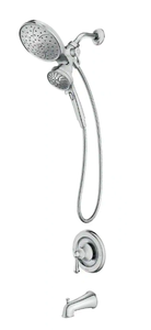 lot 15 image: Moen Brecklyn Single-Handle 6-Spray Tub and Shower Faucet with Magnetix Rainshower Combo in Chrome (Valve Included)