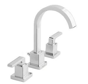 lot 19 image: Glacier Bay Farrington 8 in. Widespread Double-Handle High-Arc Bathroom Faucet in Chrome