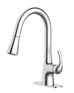 lot 27 image: Glacier Bay Clare Single Handle Pull Down Laundry Utility Faucet in Chrome