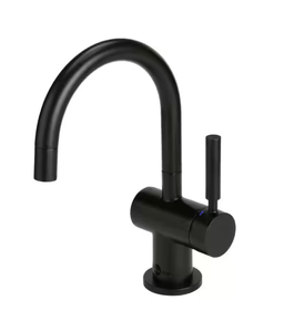 lot 28 image: InSinkErator Indulge Modern Series 1-Handle 9.25 in. Faucet for Instant Hot & Cold Water Dispenser in Matte Black