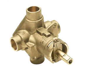 lot 30 image: Moen Brass Rough-In Posi-Temp Pressure-Balancing Cycling Tub and Shower Valve - 12 in. CC Connection