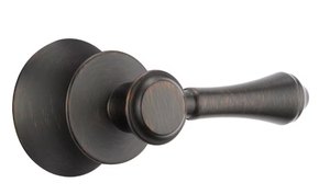 lot 33 image: Delta Cassidy Tub and Shower Faucet Metal Lever Handle in Venetian Bronze
