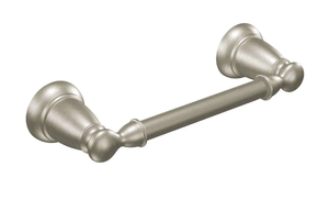 lot 34 image: Moen Banbury Pivoting Double Post Toilet Paper Holder in Spot Resist Brushed Nickel