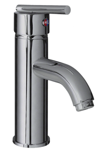 lot 42 image: SIR Faucets - Aurora Single Hole Single-Handle Bathroom Faucet in Chrome