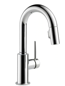 lot 46 image: Delta Trinsic Single-Handle Pull-Down Sprayer Bar Faucet with MagnaTite Docking in Chrome