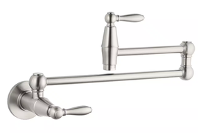 lot 49 image: Pfister Port Haven Wall Mount Potfiller in Stainless Steel